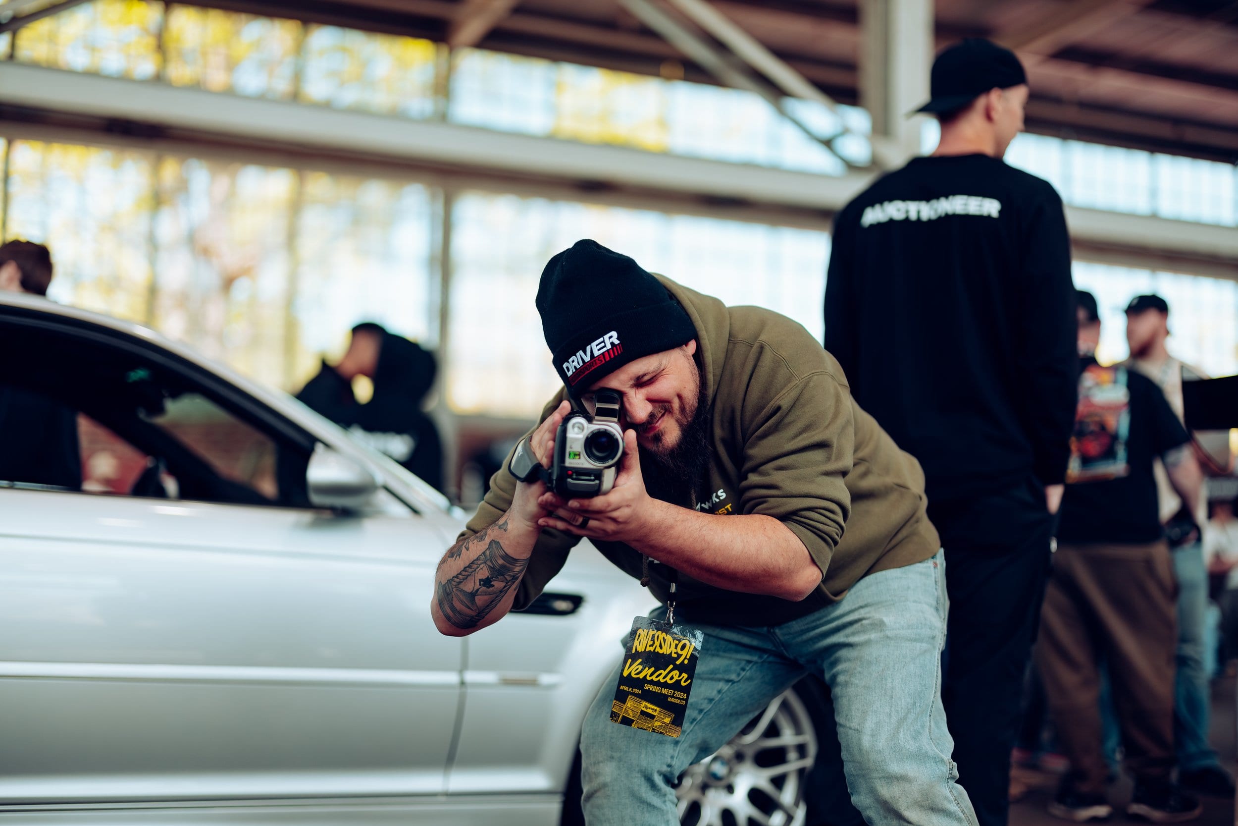 Dustin capturing creative content with professional camera