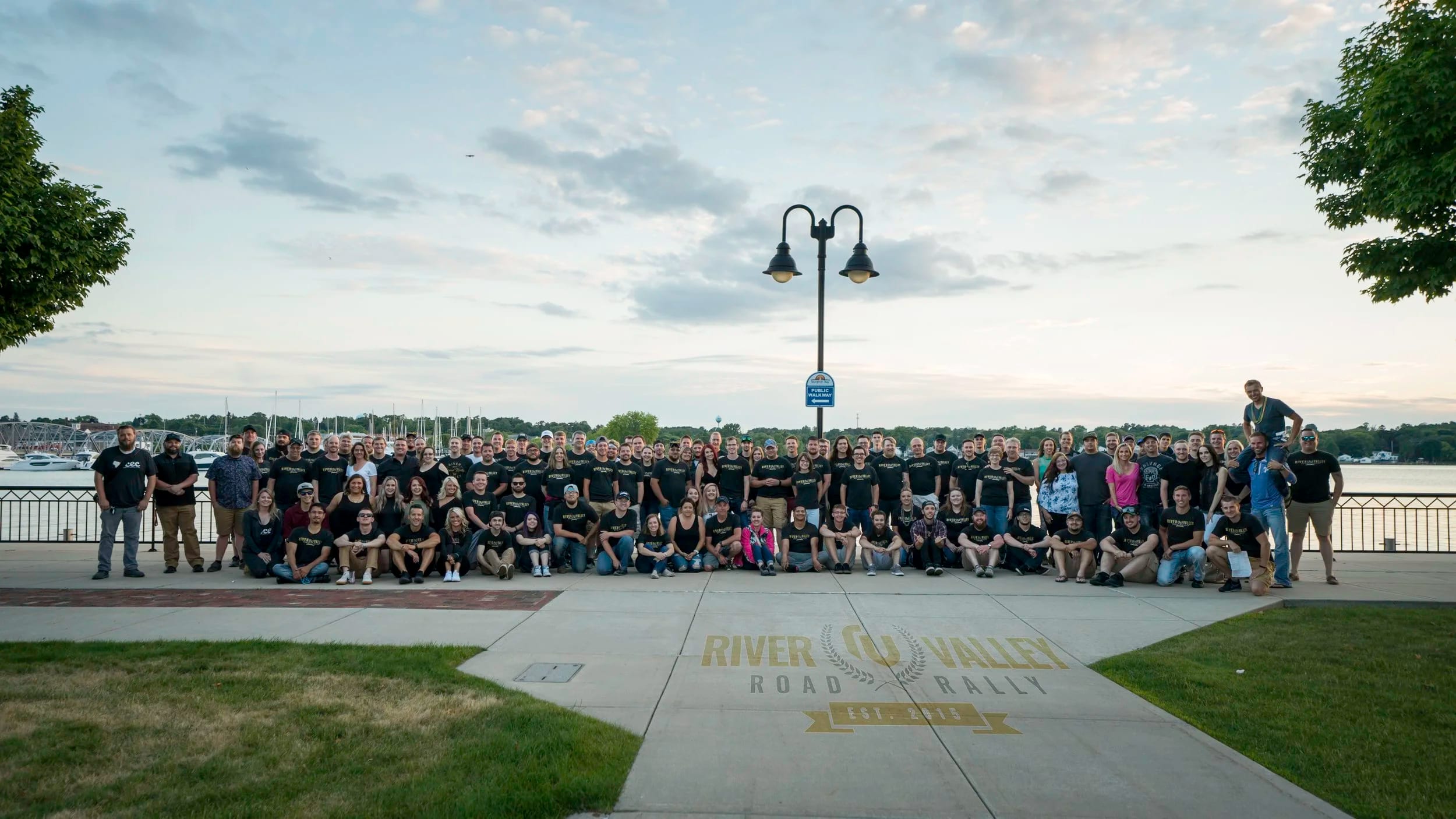 River Valley Road Rally crew and community event