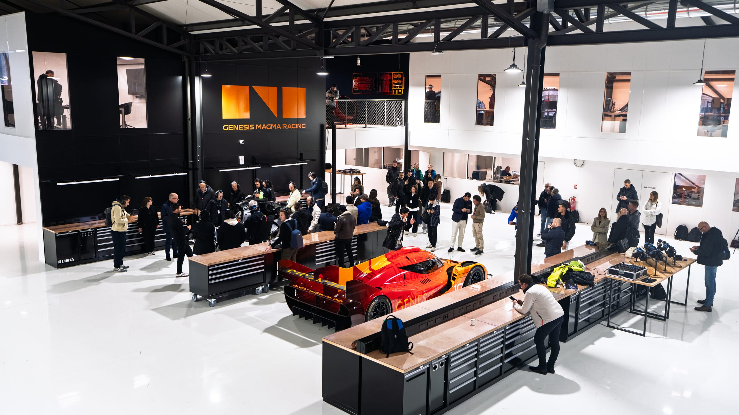 AlexMartini at Genesis Magma Racing activation with GMR 001 hypercar