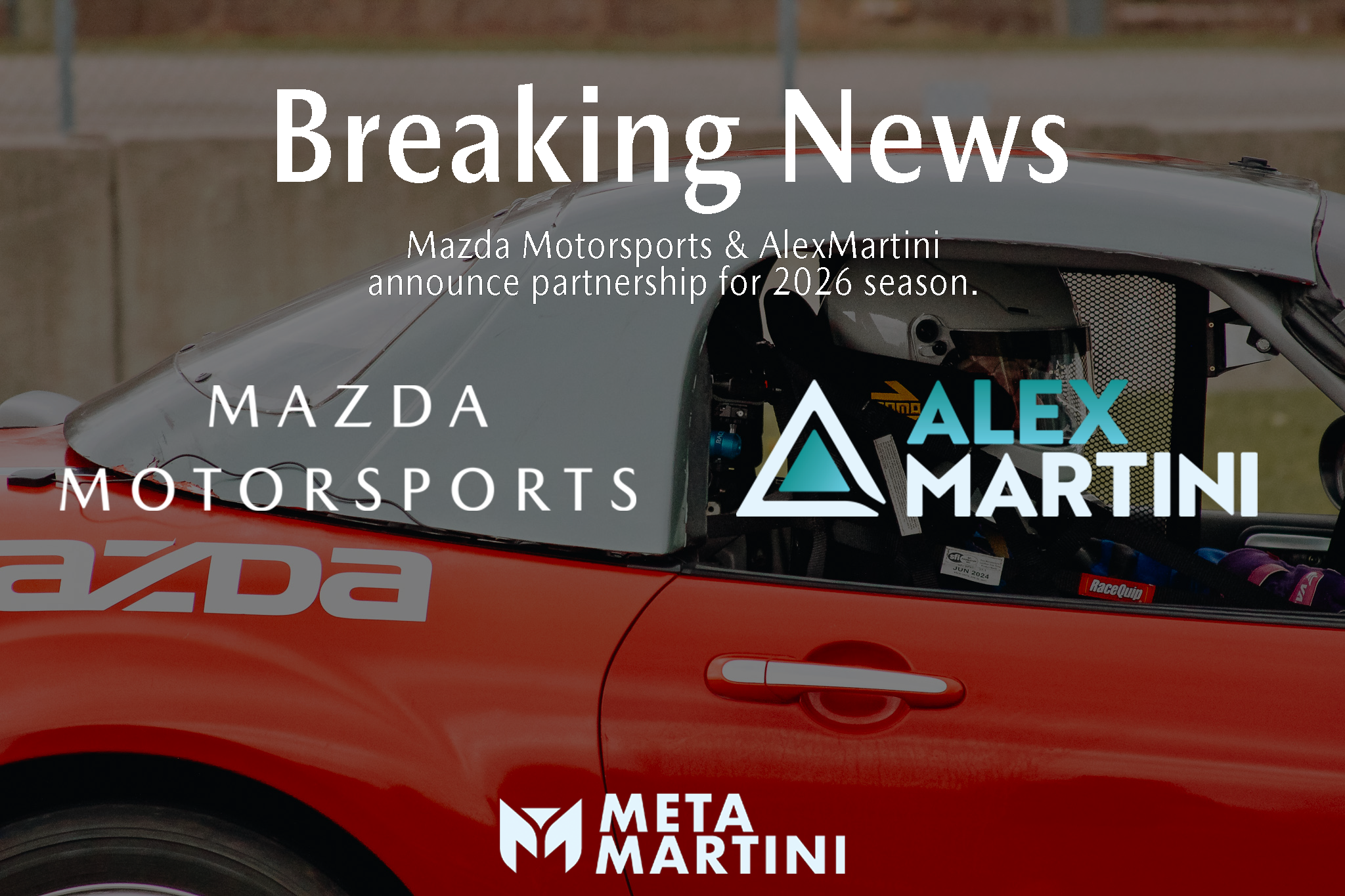 Mazda Motorsports and AlexMartini announce partnership for 2026 season