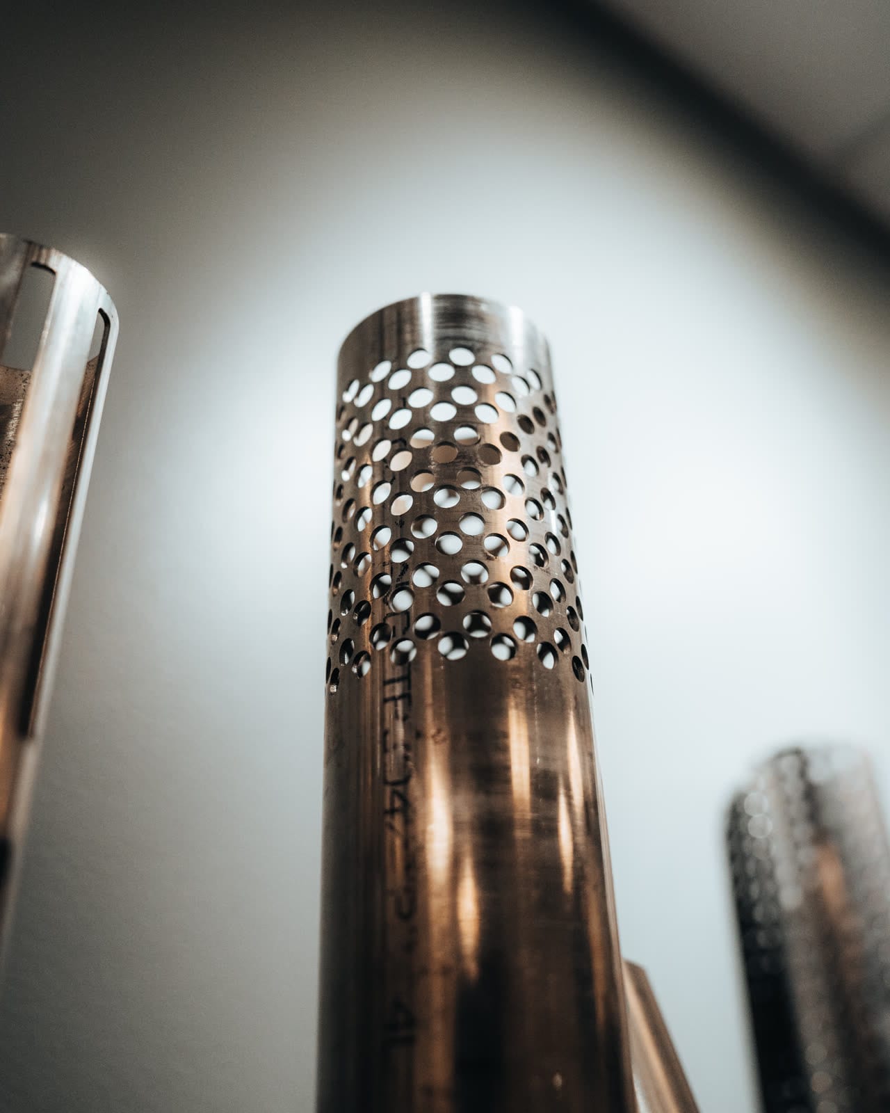 Perforated tube detail from the Sharpe Products shop