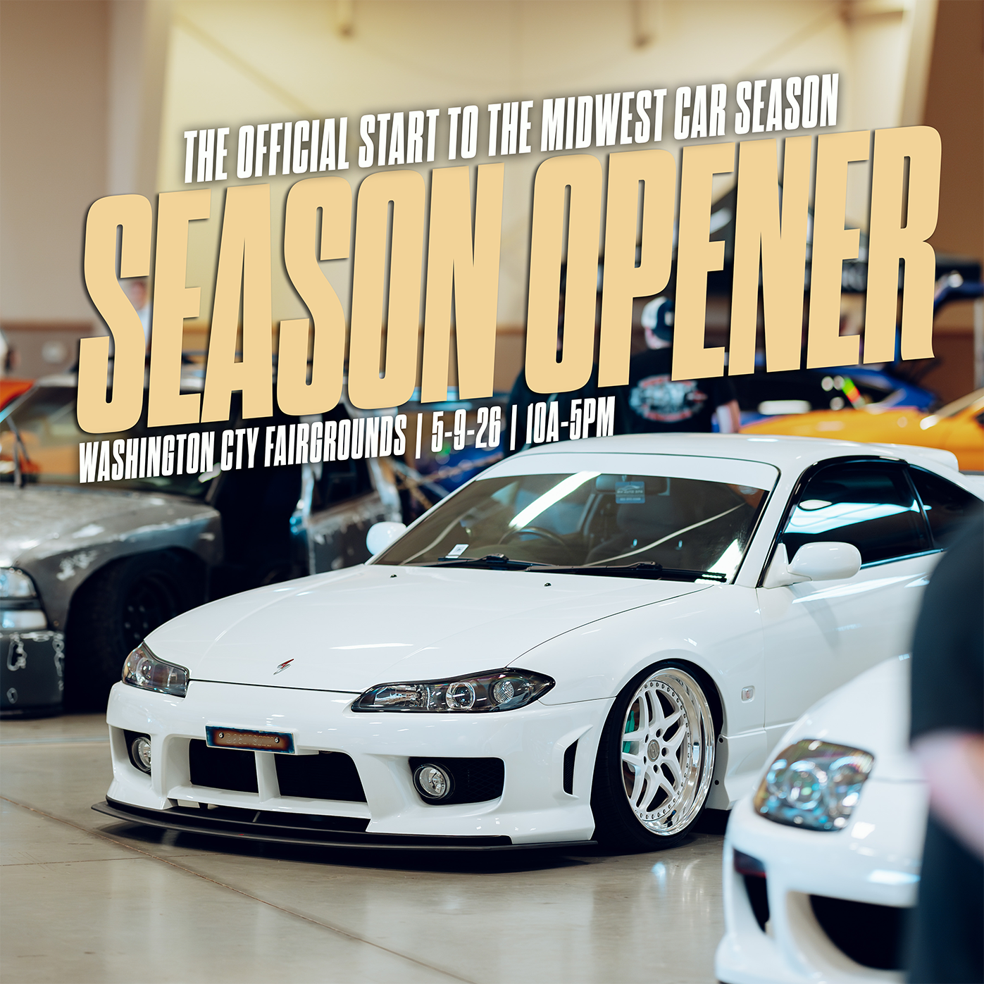 Meta ad graphic for the 2026 Season Opener Car Show