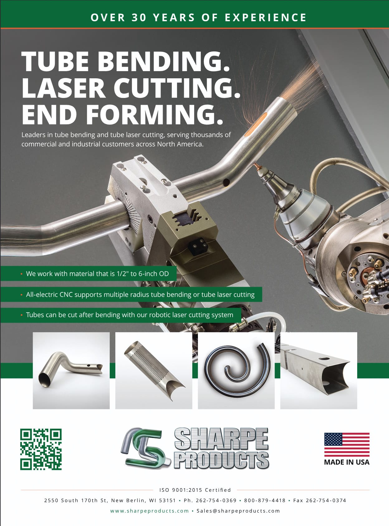 Print and paid advertising created for Sharpe Products