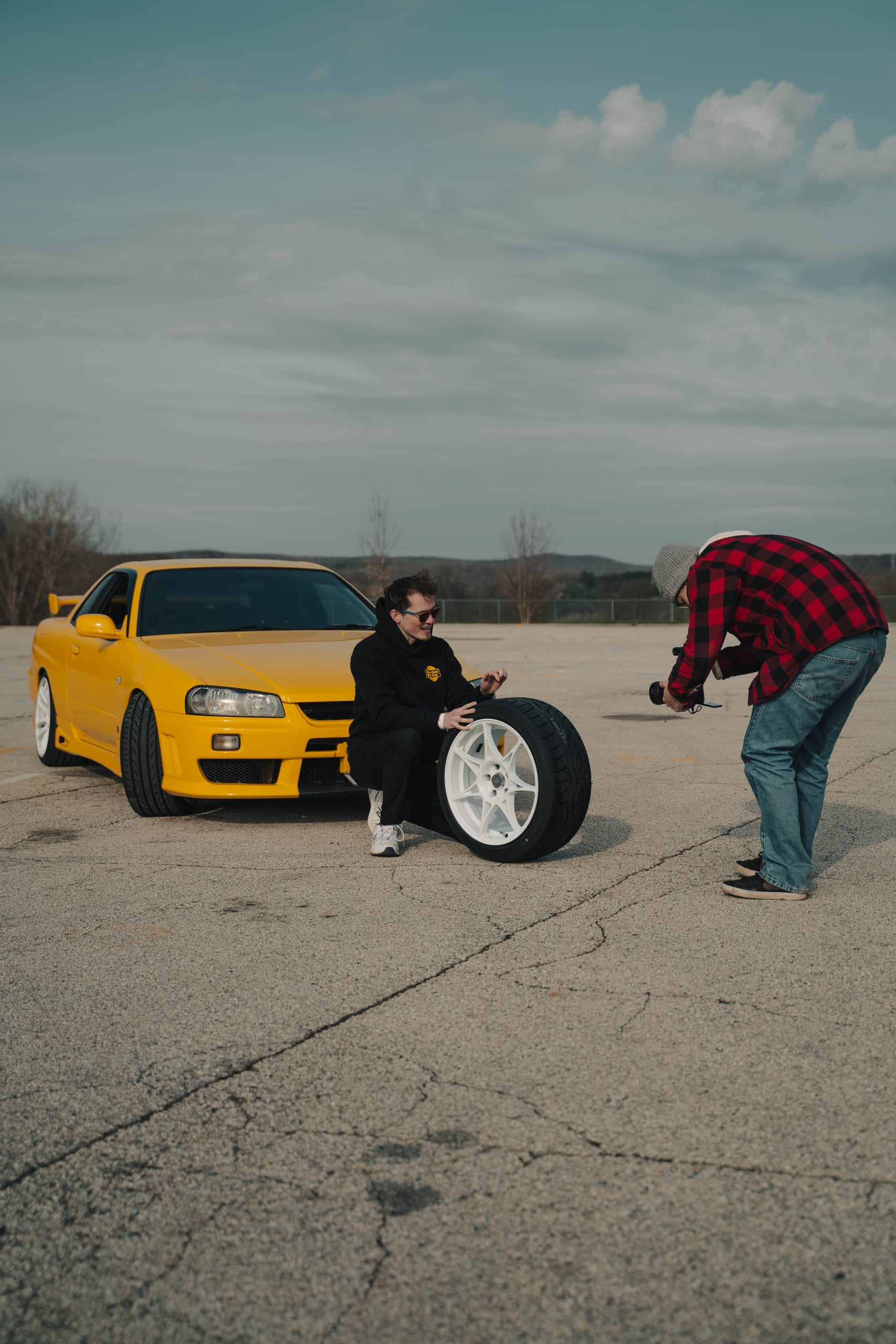 MetaMartini team filming brand content on location